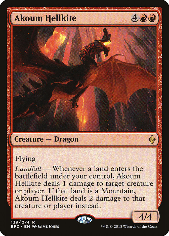 Akoum Hellkite [Battle for Zendikar] | Gear Gaming Fayetteville