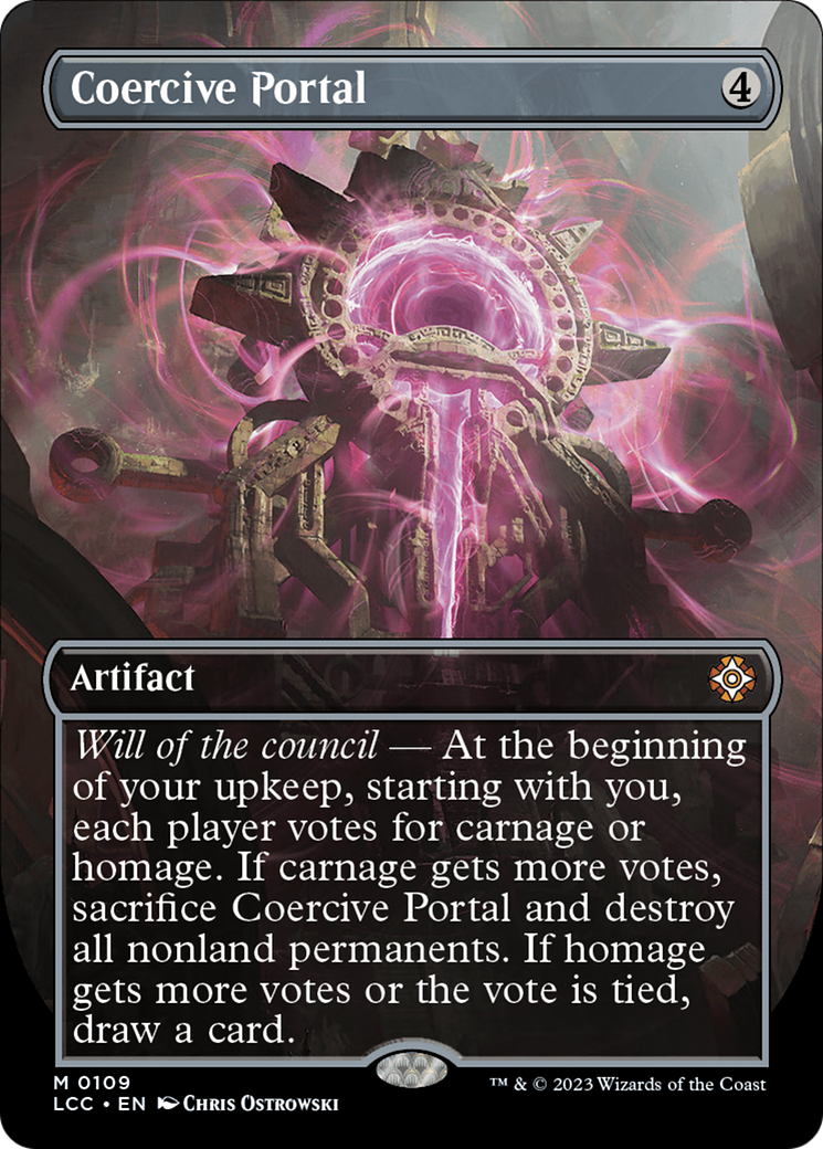 Coercive Portal (Borderless) [The Lost Caverns of Ixalan Commander] | Gear Gaming Fayetteville