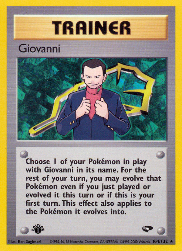 Giovanni (104/132) [Gym Challenge 1st Edition] | Gear Gaming Fayetteville