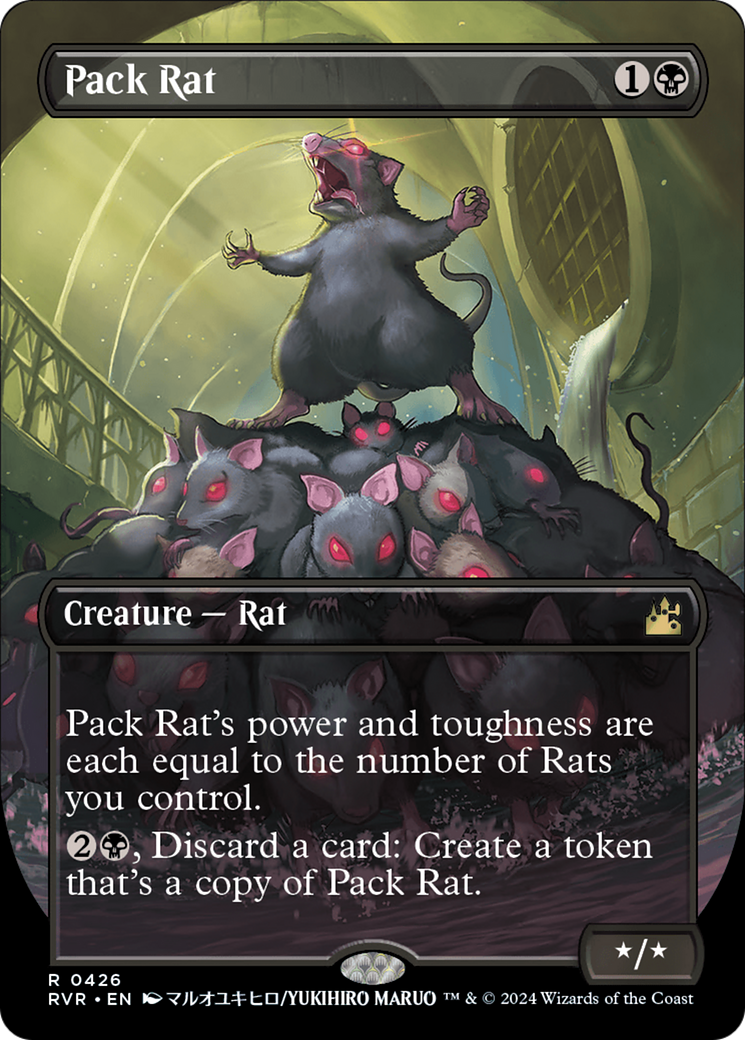 Pack Rat (Anime Borderless) [Ravnica Remastered] | Gear Gaming Fayetteville