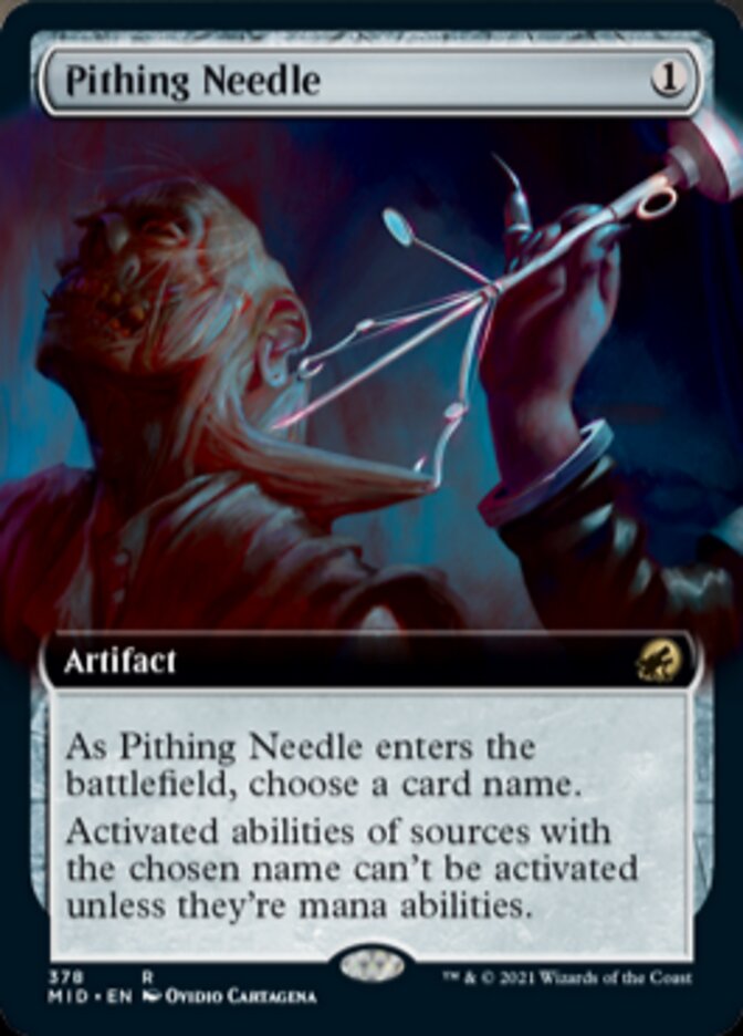 Pithing Needle (Extended Art) [Innistrad: Midnight Hunt] | Gear Gaming Fayetteville