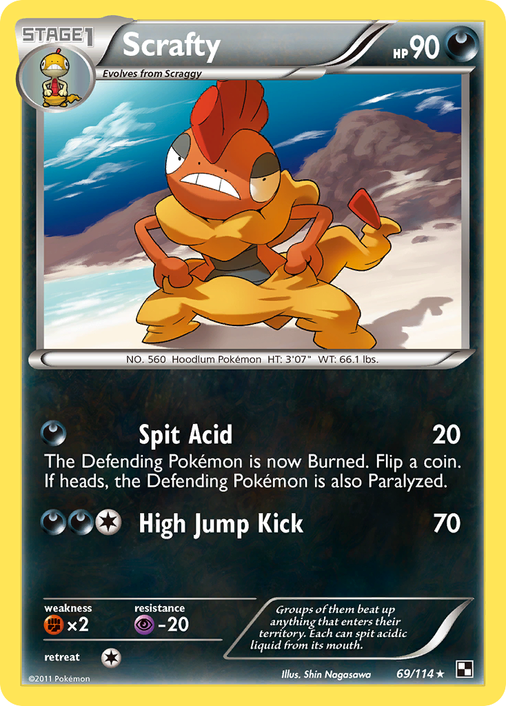 Scrafty (69/114) [Black & White: Base Set] | Gear Gaming Fayetteville