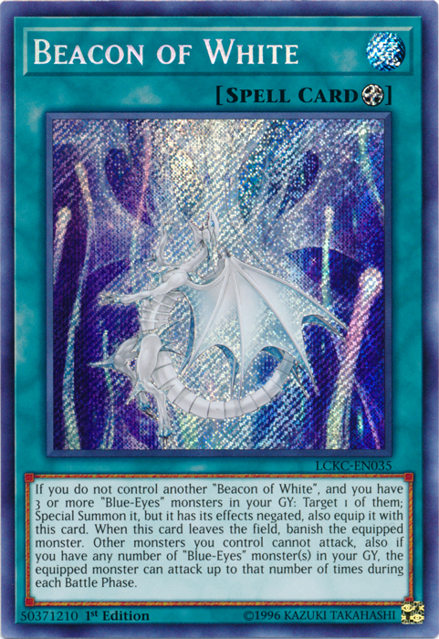 Beacon of White [LCKC-EN035] Secret Rare | Gear Gaming Fayetteville