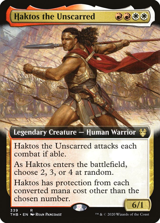 Haktos the Unscarred (Extended Art) [Theros Beyond Death] | Gear Gaming Fayetteville