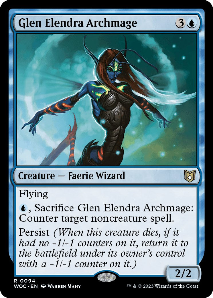 Glen Elendra Archmage [Wilds of Eldraine Commander] | Gear Gaming Fayetteville