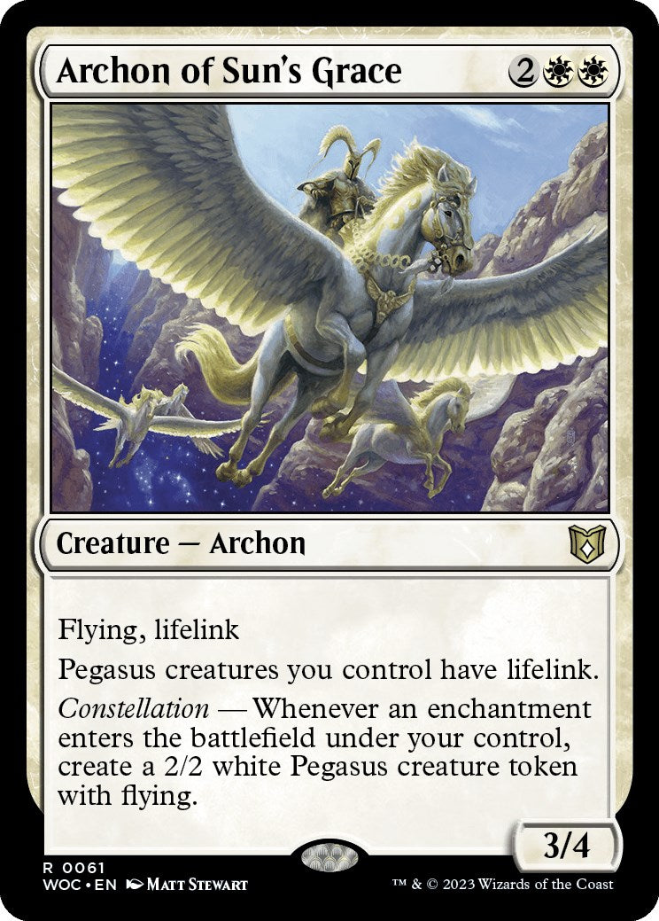 Archon of Sun's Grace [Wilds of Eldraine Commander] | Gear Gaming Fayetteville