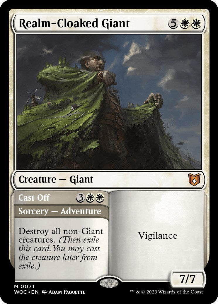 Realm-Cloaked Giant // Cast Off [Wilds of Eldraine Commander] | Gear Gaming Fayetteville