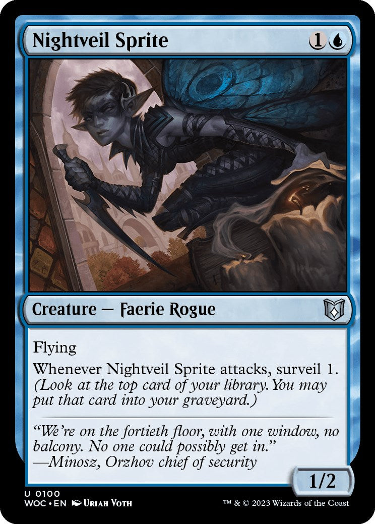 Nightveil Sprite [Wilds of Eldraine Commander] | Gear Gaming Fayetteville