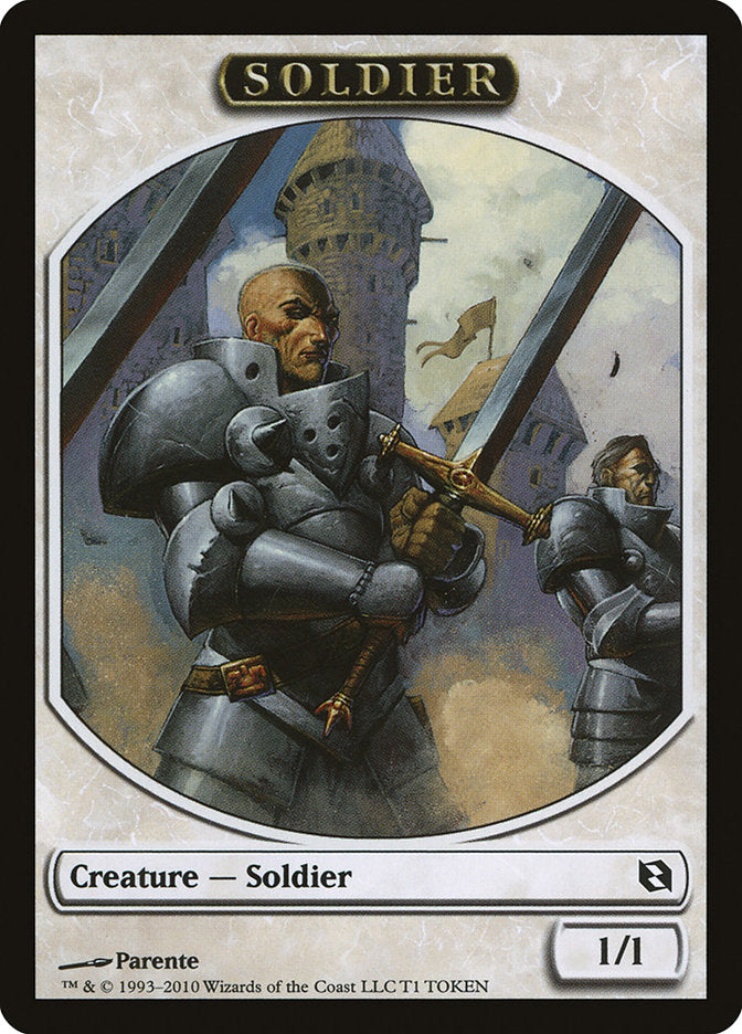 Soldier Token [Duel Decks: Elspeth vs. Tezzeret Tokens] | Gear Gaming Fayetteville