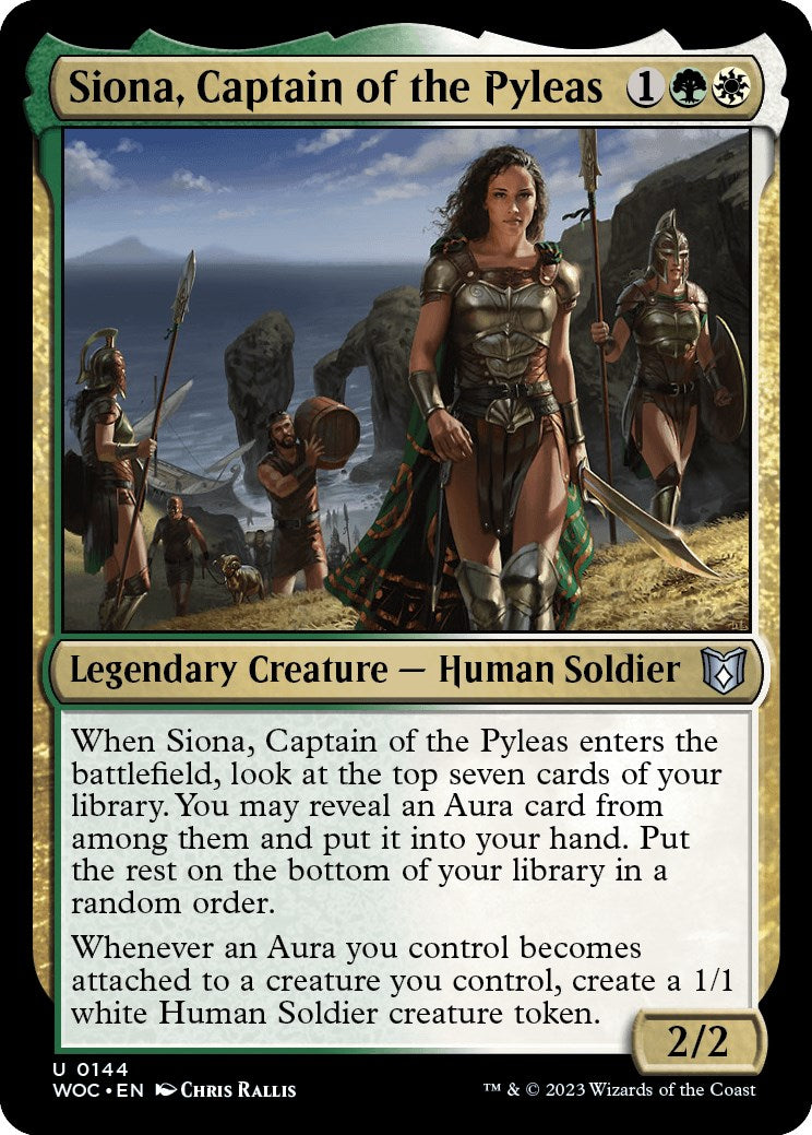 Siona, Captain of the Pyleas [Wilds of Eldraine Commander] | Gear Gaming Fayetteville