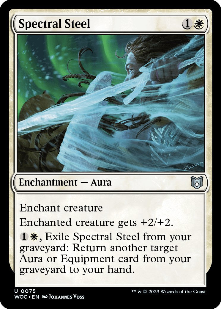 Spectral Steel [Wilds of Eldraine Commander] | Gear Gaming Fayetteville