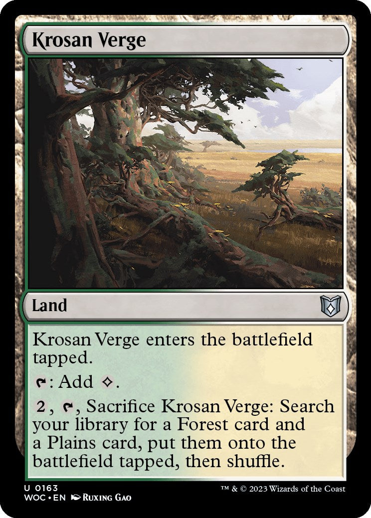 Krosan Verge [Wilds of Eldraine Commander] | Gear Gaming Fayetteville