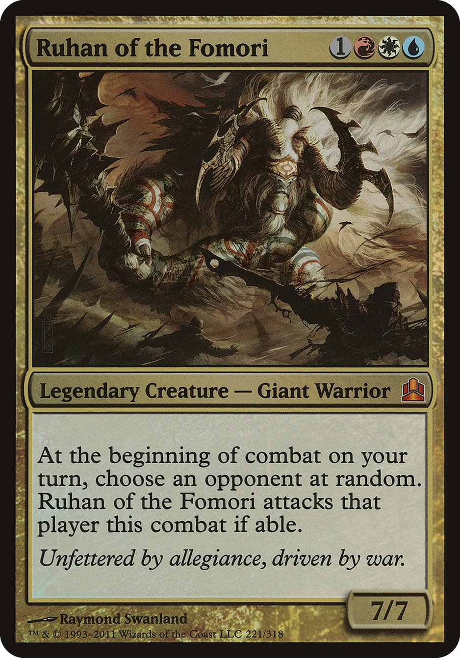 Ruhan of the Fomori (Oversized) [Commander 2011 Oversized] | Gear Gaming Fayetteville