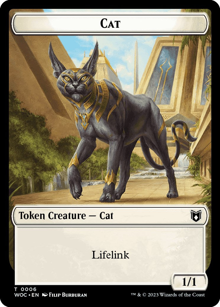 Cat (0006) // Pegasus Double-Sided Token [Wilds of Eldraine Commander Tokens] | Gear Gaming Fayetteville