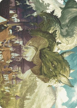 Beanstalk Wurm Art Card [Wilds of Eldraine Art Series] | Gear Gaming Fayetteville