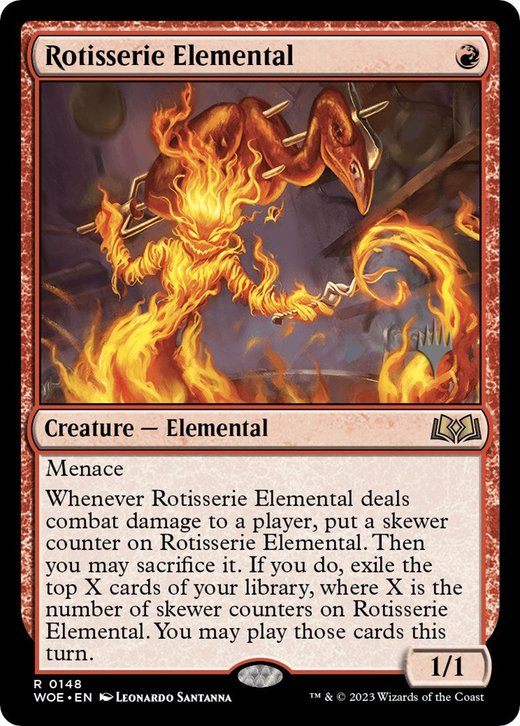 Rotisserie Elemental (Promo Pack) [Wilds of Eldraine Promos] | Gear Gaming Fayetteville