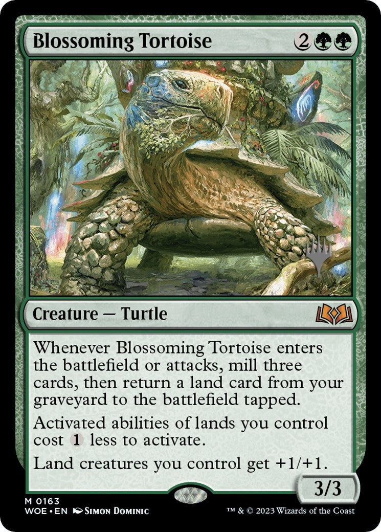 Blossoming Tortoise (Promo Pack) [Wilds of Eldraine Promos] | Gear Gaming Fayetteville