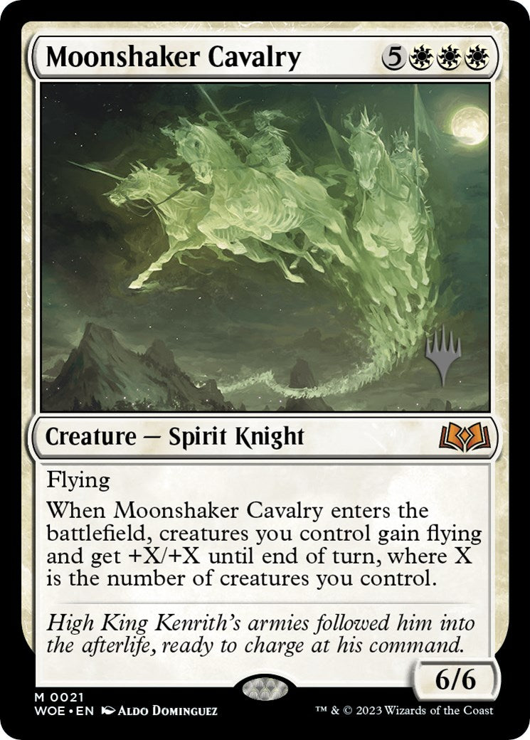 Moonshaker Cavalry (Promo Pack) [Wilds of Eldraine Promos] | Gear Gaming Fayetteville