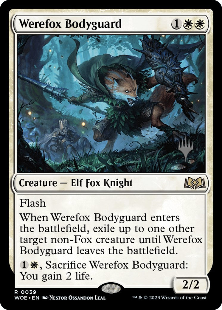 Werefox Bodyguard (Promo Pack) [Wilds of Eldraine Promos] | Gear Gaming Fayetteville