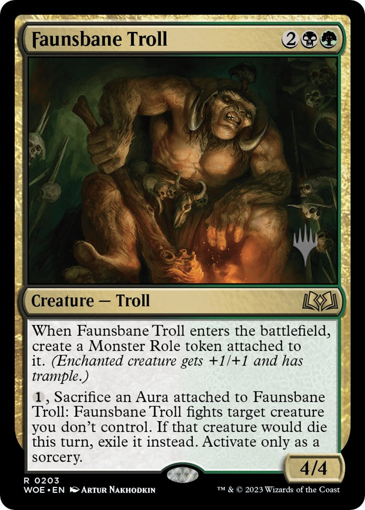 Faunsbane Troll (Promo Pack) [Wilds of Eldraine Promos] | Gear Gaming Fayetteville