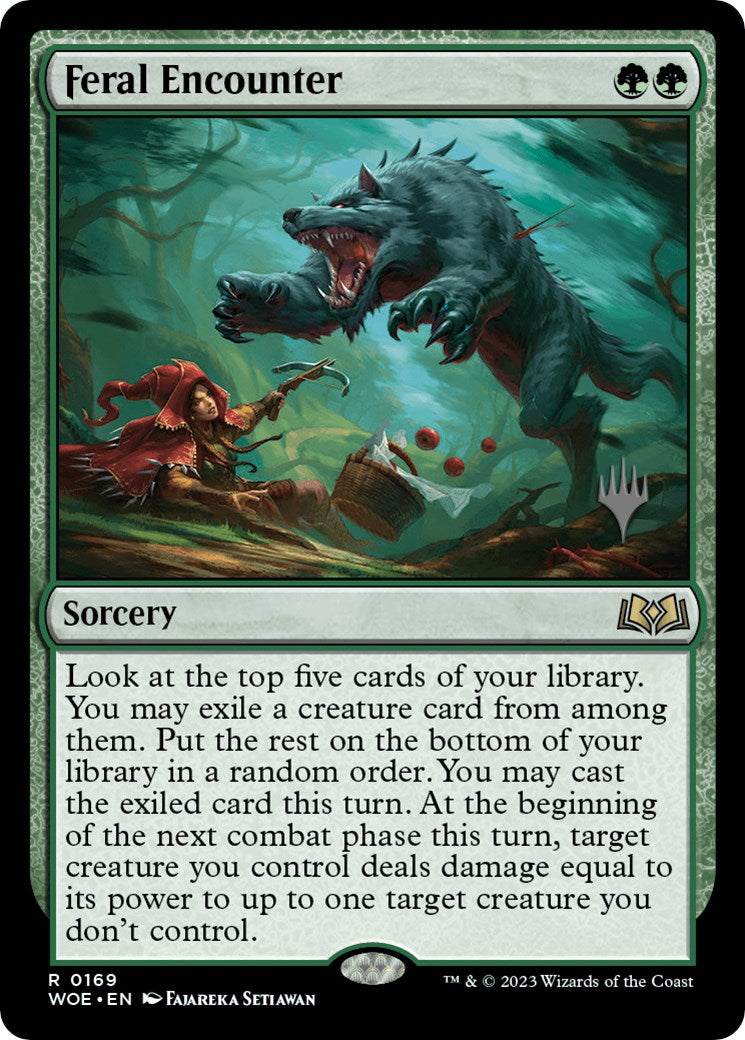 Feral Encounter (Promo Pack) [Wilds of Eldraine Promos] | Gear Gaming Fayetteville