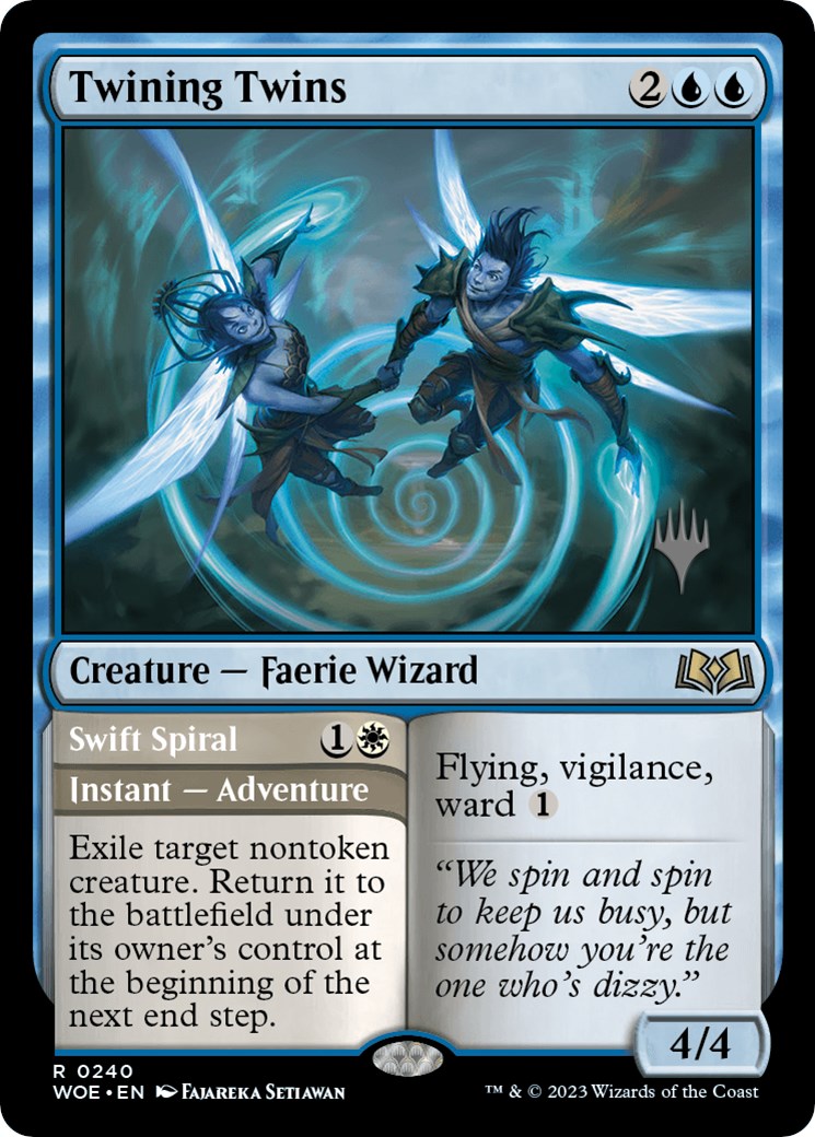 Twining Twins // Swift Spiral (Promo Pack) [Wilds of Eldraine Promos] | Gear Gaming Fayetteville