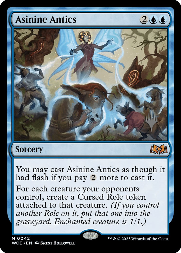 Asinine Antics (Promo Pack) [Wilds of Eldraine Promos] | Gear Gaming Fayetteville