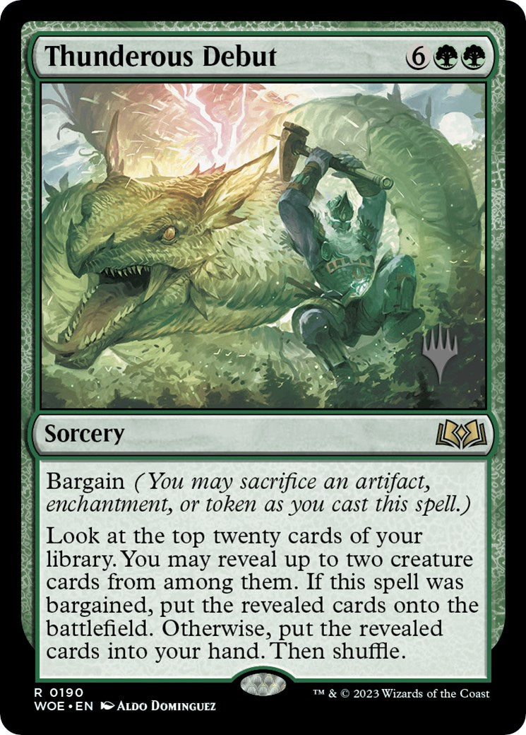 Thunderous Debut (Promo Pack) [Wilds of Eldraine Promos] | Gear Gaming Fayetteville