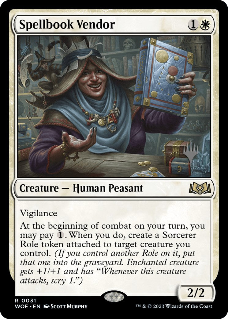 Spellbook Vendor (Promo Pack) [Wilds of Eldraine Promos] | Gear Gaming Fayetteville