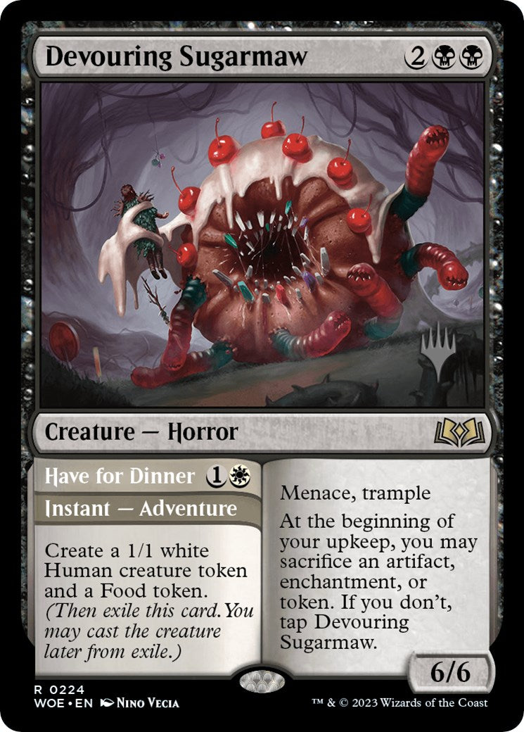 Devouring Sugarmaw // Have for Dinner(Promo Pack) [Wilds of Eldraine Promos] | Gear Gaming Fayetteville