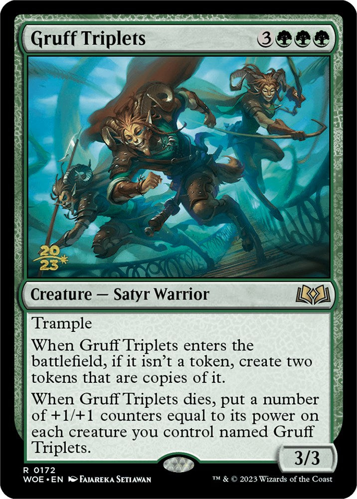 Gruff Triplets [Wilds of Eldraine Prerelease Promos] | Gear Gaming Fayetteville