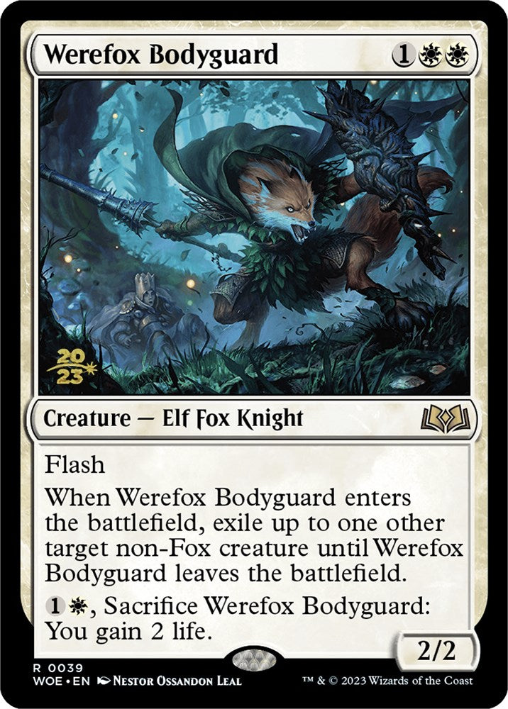 Werefox Bodyguard [Wilds of Eldraine Prerelease Promos] | Gear Gaming Fayetteville