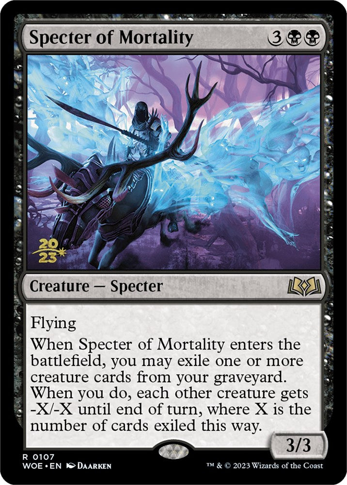 Specter of Mortality [Wilds of Eldraine Prerelease Promos] | Gear Gaming Fayetteville