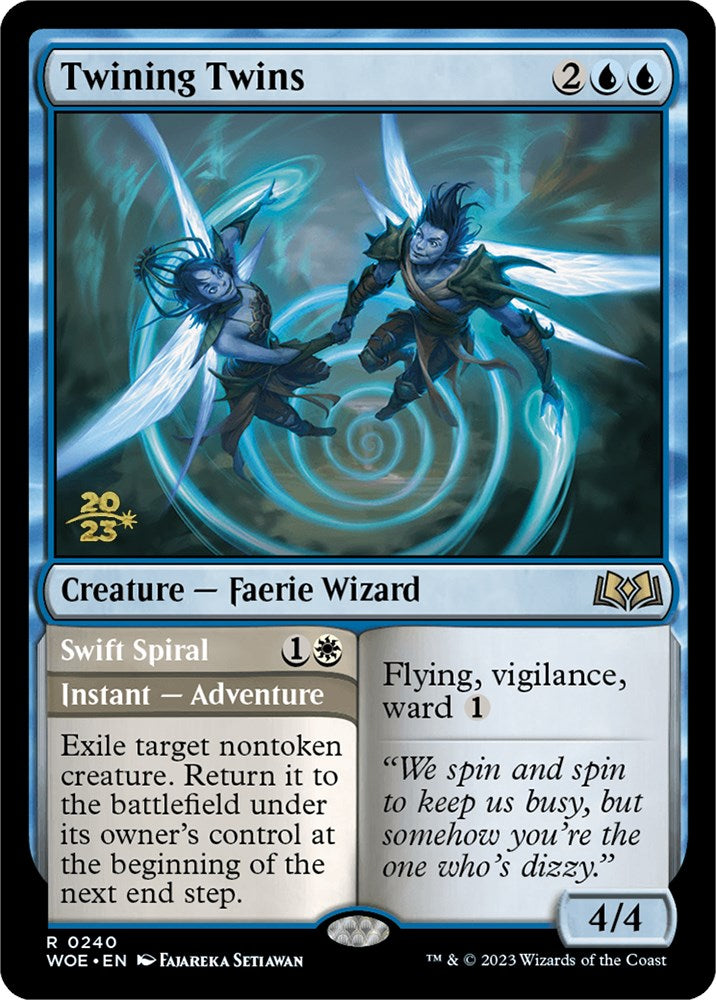 Twining Twins // Swift Spiral (Promo Pack) [Wilds of Eldraine Promos] | Gear Gaming Fayetteville