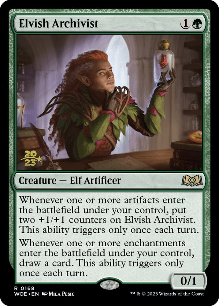 Elvish Archivist [Wilds of Eldraine Prerelease Promos] | Gear Gaming Fayetteville