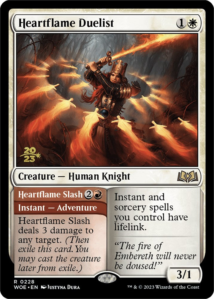 Heartflame Duelist // Heatflame Duelist (Promo Pack) [Wilds of Eldraine Promos] | Gear Gaming Fayetteville