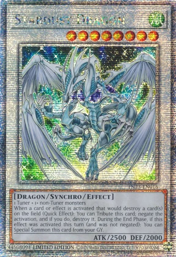 Stardust Dragon [TN23-EN016] Quarter Century Secret Rare | Gear Gaming Fayetteville