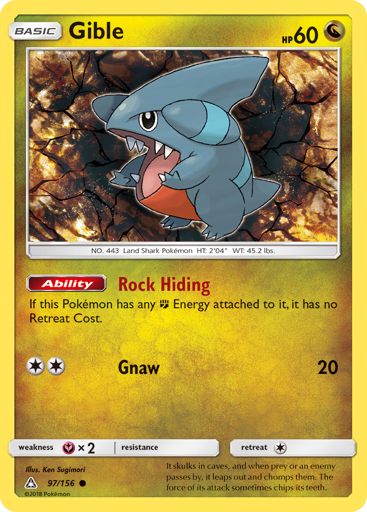 Gible (97/156) [Sun & Moon: Ultra Prism] | Gear Gaming Fayetteville