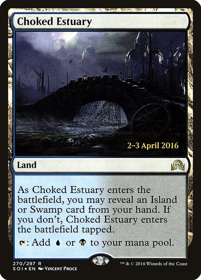 Choked Estuary [Shadows over Innistrad Prerelease Promos] | Gear Gaming Fayetteville