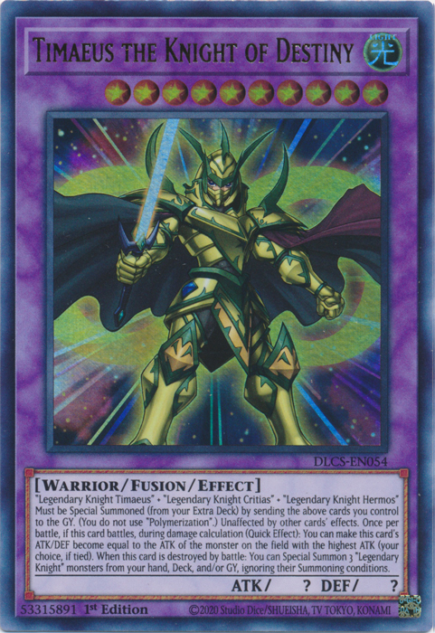 Timaeus the Knight of Destiny [DLCS-EN054] Ultra Rare | Gear Gaming Fayetteville