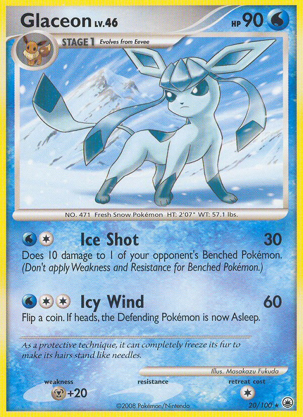 Glaceon (20/100) [Diamond & Pearl: Majestic Dawn] | Gear Gaming Fayetteville