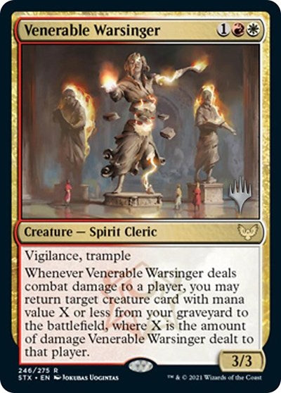 Venerable Warsinger (Promo Pack) [Strixhaven: School of Mages Promos] | Gear Gaming Fayetteville