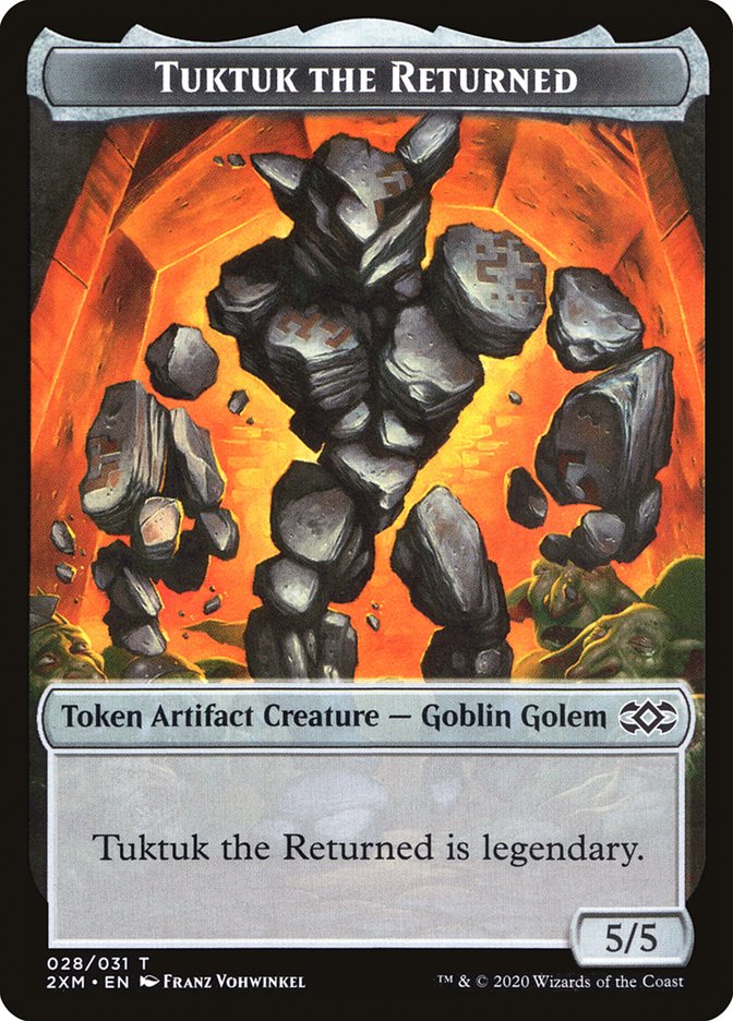 Human Soldier // Tuktuk the Returned Double-Sided Token [Double Masters Tokens] | Gear Gaming Fayetteville