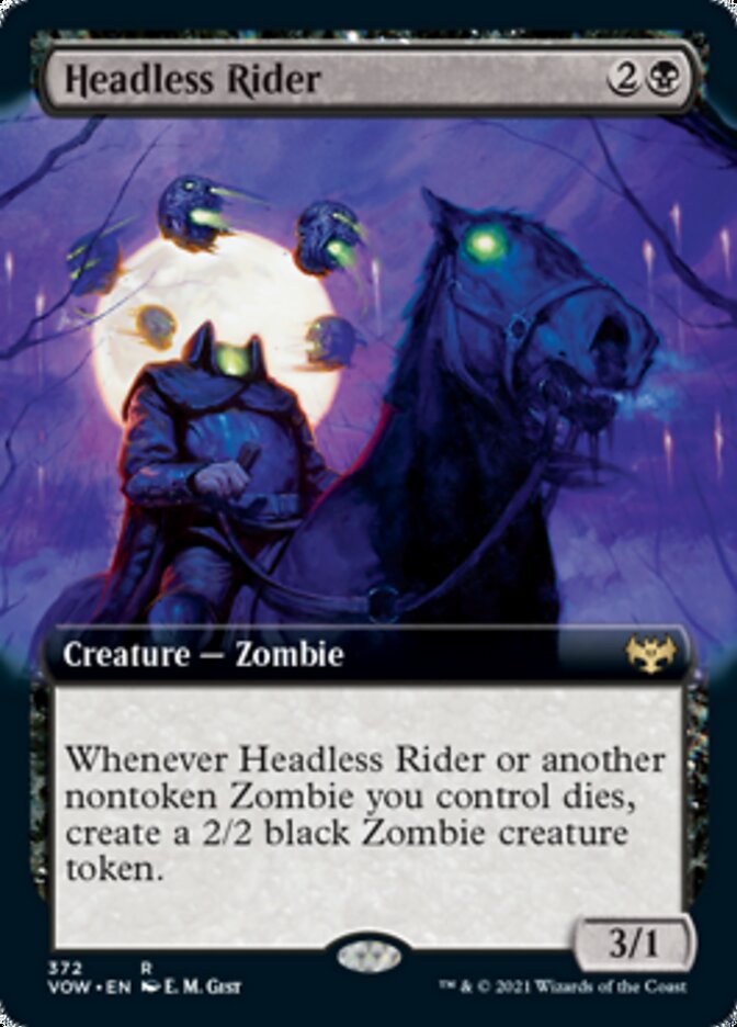 Headless Rider (Extended Art) [Innistrad: Crimson Vow] | Gear Gaming Fayetteville
