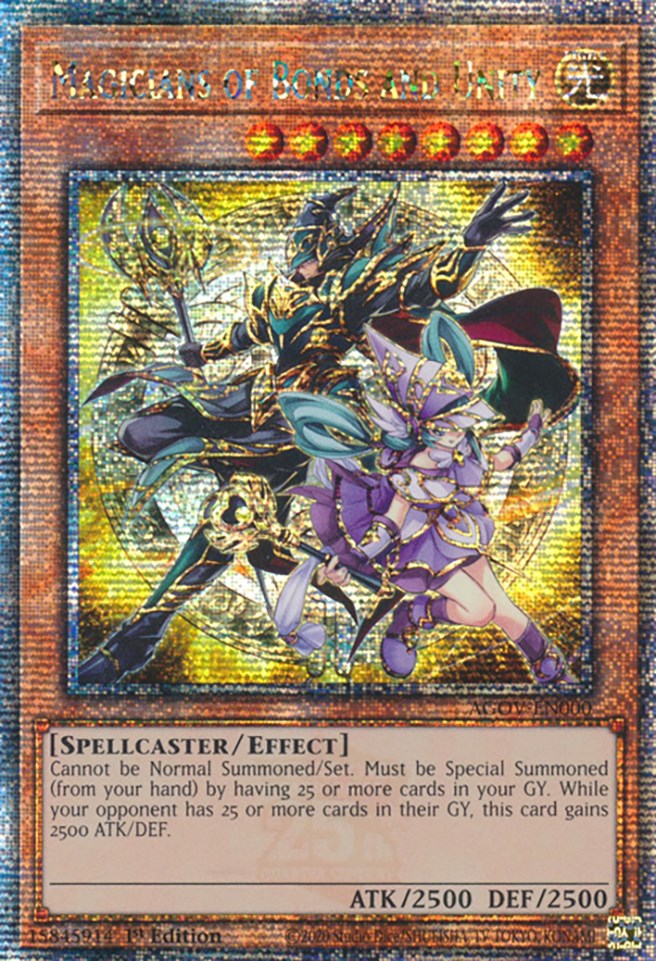 Magicians of Bonds and Unity (Quarter Century Secret Rare) [AGOV-EN000] Quarter Century Secret Rare | Gear Gaming Fayetteville