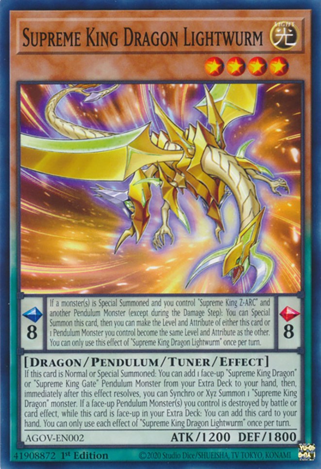 Supreme King Dragon Lightwurm [AGOV-EN002] Common | Gear Gaming Fayetteville
