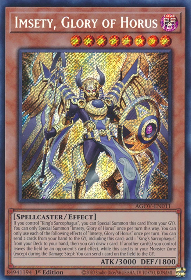 Imsety, Glory of Horus [AGOV-EN011] Secret Rare | Gear Gaming Fayetteville