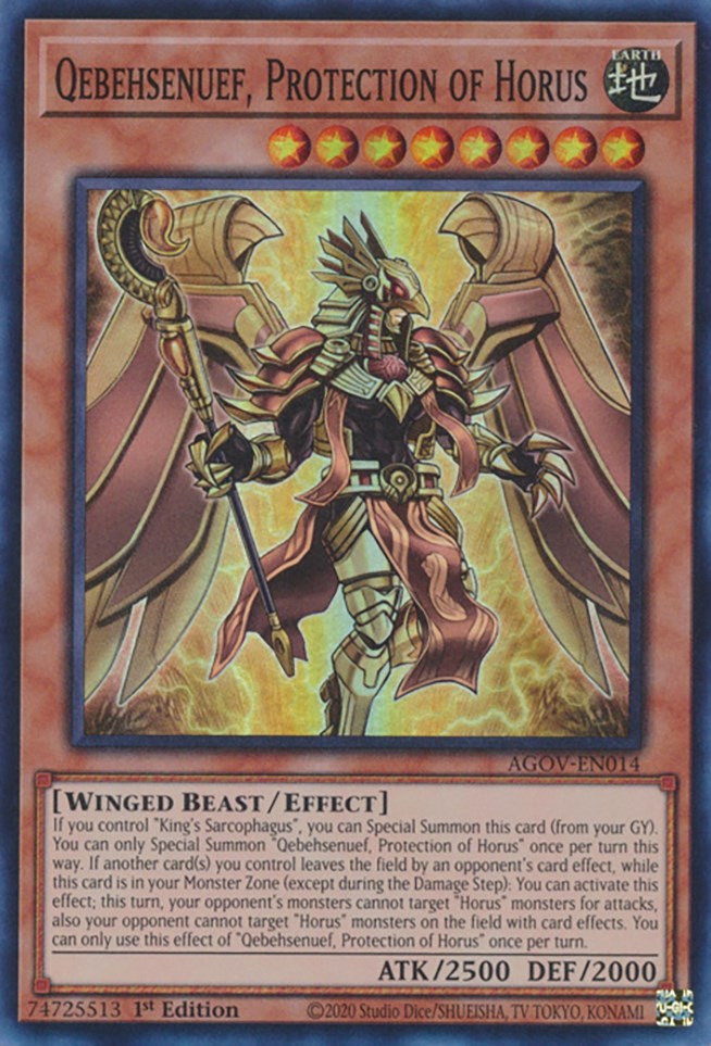 Qebehsenuef, Protection of Horus [AGOV-EN014] Super Rare | Gear Gaming Fayetteville