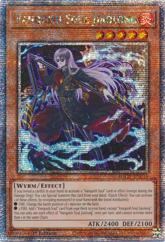 Vanquish Soul Jiaolong (Quarter Century Secret Rare) [AGOV-EN018] Quarter Century Secret Rare | Gear Gaming Fayetteville