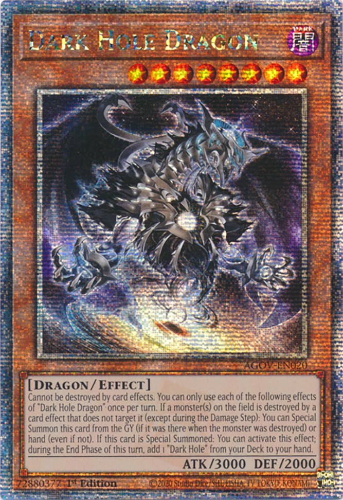 Dark Hole Dragon (Quarter Century Secret Rare) [AGOV-EN020] Quarter Century Secret Rare | Gear Gaming Fayetteville